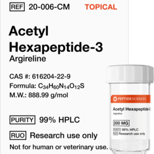 Home acetyl hexapeptide 3 (argireline) 200mg (topical)