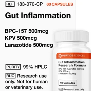 gut inflammation (60 capsules) (stable bpc 157 arginate, kpv, larazotide)