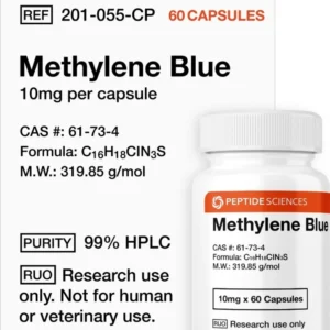 methylene blue (10mg x 60 capsules = 600mg)