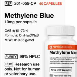 methylene blue (10mg x 60 capsules = 600mg)