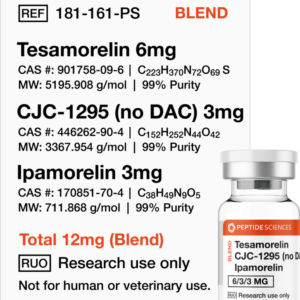 tesamorelin, cjc 1295 (no dac), ipamorelin 12mg (blend)