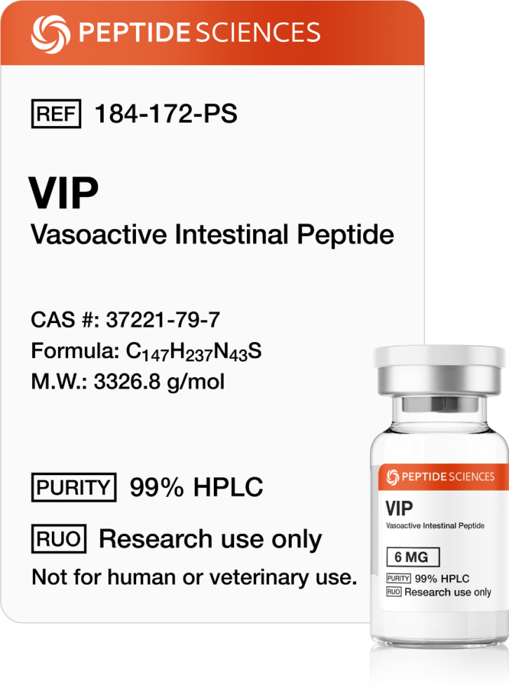 vip 6mg vip 6mg research peptide in sterile vial